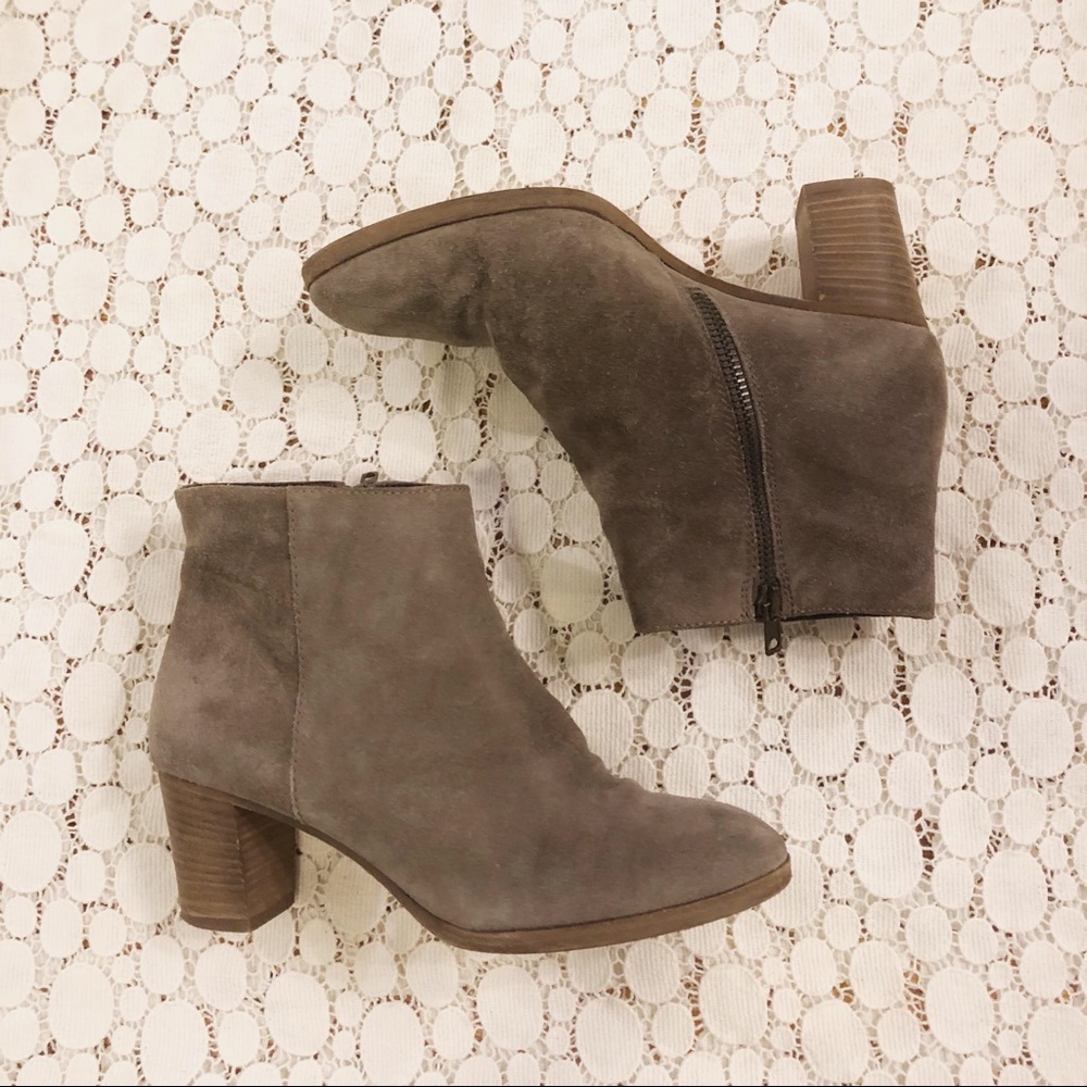 J. Crew Aggie Suede Boot - Taupe 7.5